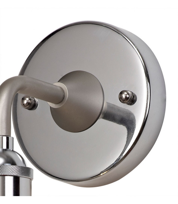 Wall Lamp 1 Light E27 IP65 Exterior Titanium Silver, Polished Chrome
