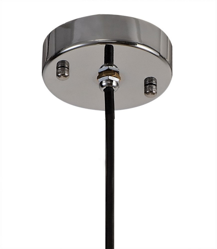 Ceiling Pendant 1 Light E27 IP65 Exterior Titanium Silver, Polished Chrome