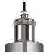 Ceiling Pendant 1 Light E27 IP65 Exterior Titanium Silver, Polished Chrome