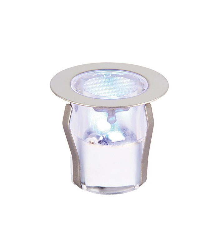 Outdoor Integrated LED 30Mm Kit IP67 0.15W Polished Stainless Steel & Clear Pc