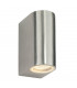 Outdoor Wall IP44 35W Brushed Alloy & Clear Glass 2 Light Dimmable IP44 - GU10