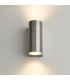 Outdoor Wall IP44 35W Brushed Alloy & Clear Glass 2 Light Dimmable IP44 - GU10