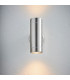 Outdoor Coastal Wall Up Down Light IP65 7W Marine Grade Brushed Stainless Steel Dimmable IP65 - GU10