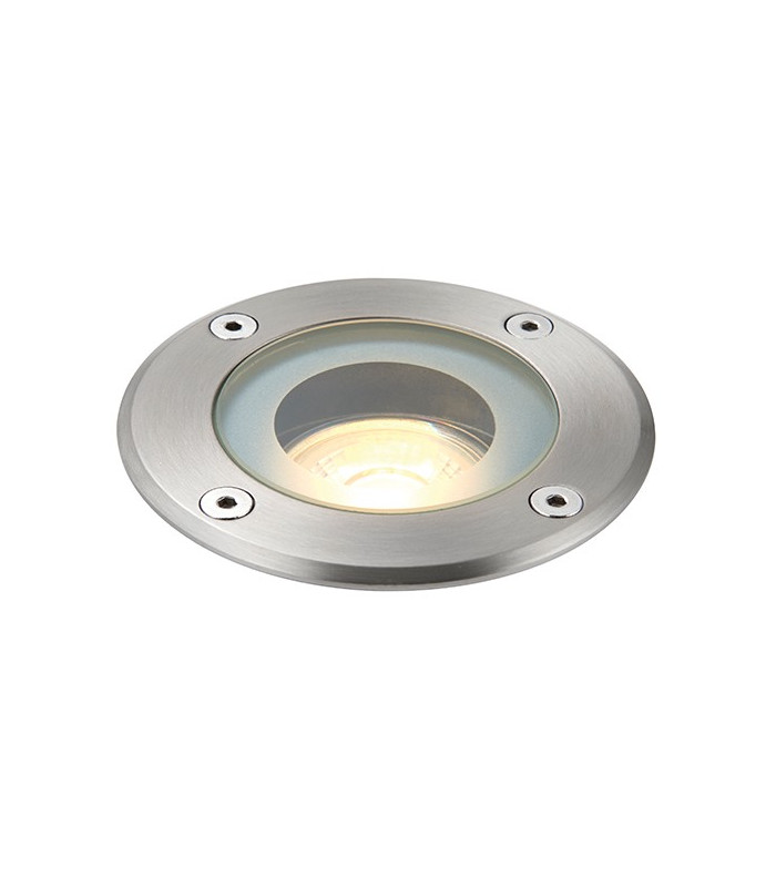 Outdoor Round IP65 50W Polished Stainless Steel & Clear Glass