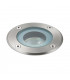 Outdoor Round IP65 50W Polished Stainless Steel & Clear Glass