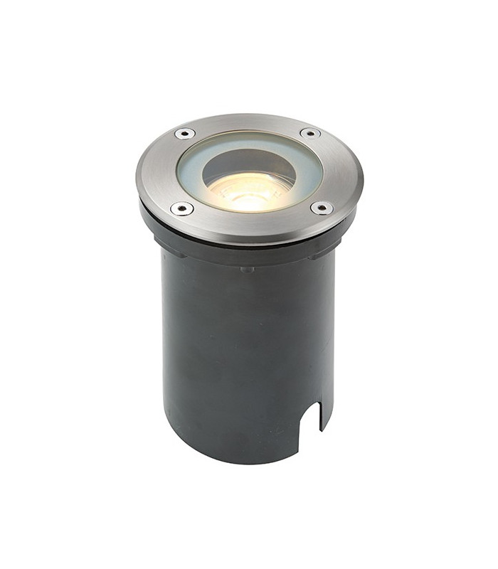 Outdoor Round IP65 50W Polished Stainless Steel & Clear Glass
