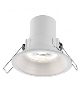 Bathroom Recessed Downlight Anti-Glare IP65 4W Matt White Paint