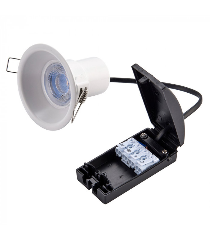 Bathroom Recessed Downlight Anti-Glare IP65 4W Matt White Paint