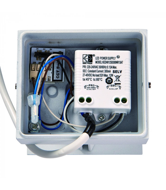 Outdoor Up Down Wall 2 Light Wall IP44 5W Matt White Paint