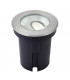 Outdoor Recessed Ground Light Cool White IP67 10.5W Matt Black Paint & Brushed Stainless Steel