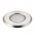 Outdoor Coastal Recessed Ground Light Blue IP67 0.8W Marine Grade Brushed Stainless Steel & Frosted