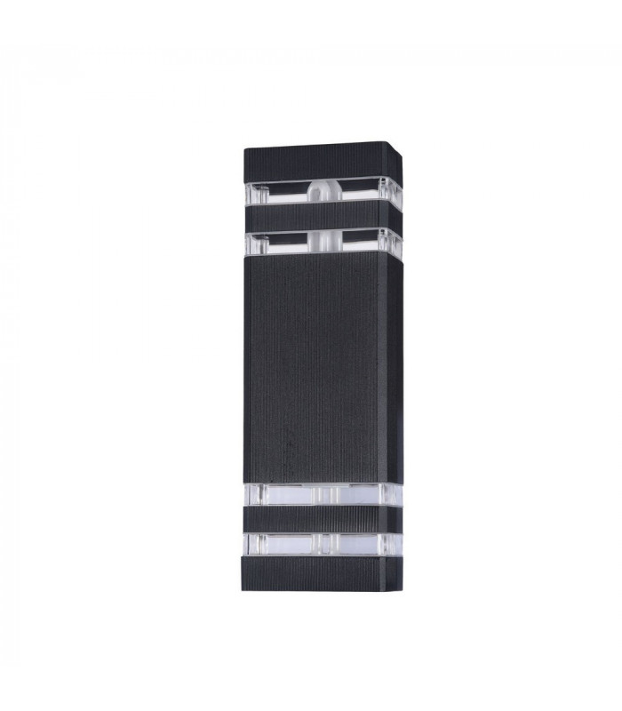 Wall Lamp Black, 2 Light IP54, E27