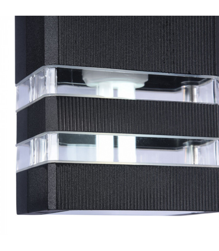 Wall Lamp Black, 2 Light IP54, E27