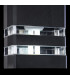 Wall Lamp Black, 2 Light IP54, E27