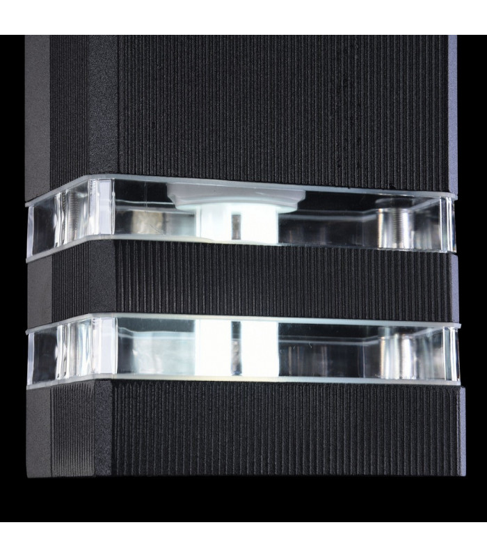 Wall Lamp Black, 2 Light IP54, E27