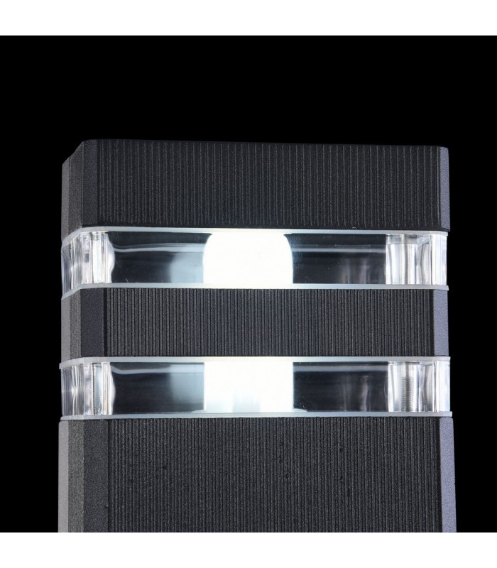 Wall Lamp Black, 2 Light IP54, E27
