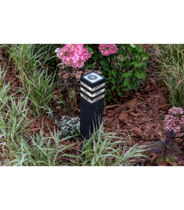 Outdoor Floor Bollard Lighting Black, 1 Light IP54, E27