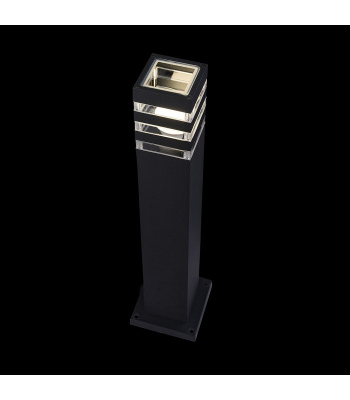 Outdoor Floor Bollard Lighting Black, 1 Light IP54, E27
