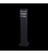 Outdoor Floor Bollard Lighting Black, 1 Light IP54, E27