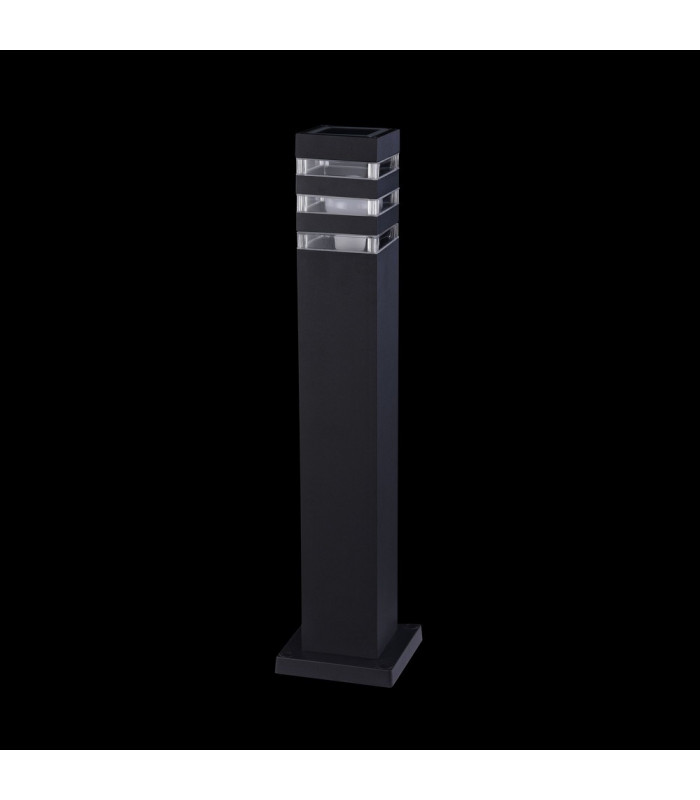 Outdoor Floor Bollard Lighting Black, 1 Light IP54, E27