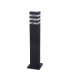 Outdoor Floor Bollard Lighting Black, 1 Light IP54, E27