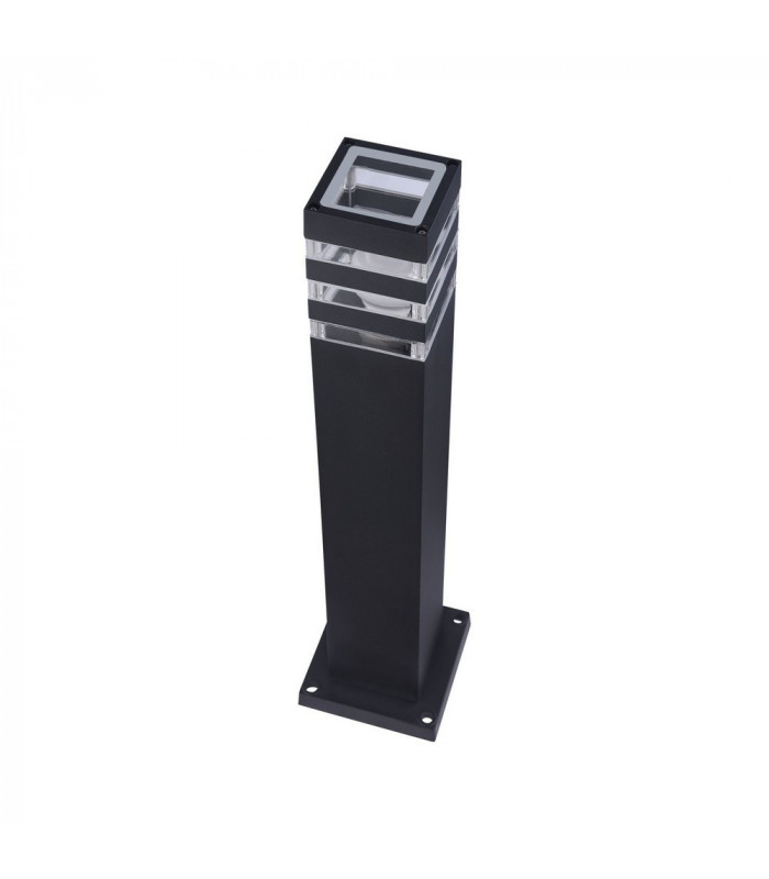 Outdoor Floor Bollard Lighting Black, 1 Light IP54, E27