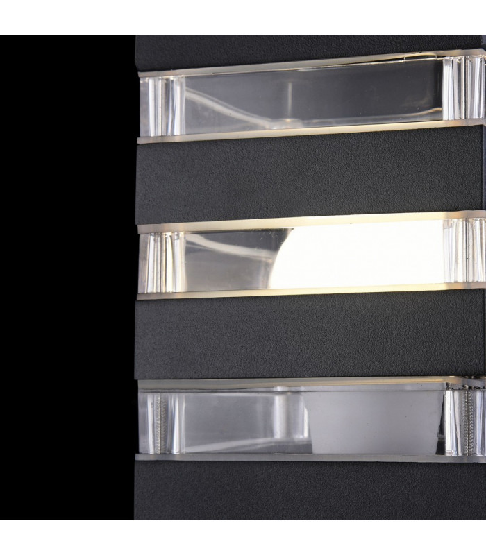 Outdoor Floor Bollard Lighting Black, 1 Light IP54, E27