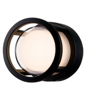 Integrated LED Wall Lamp Black, IP54