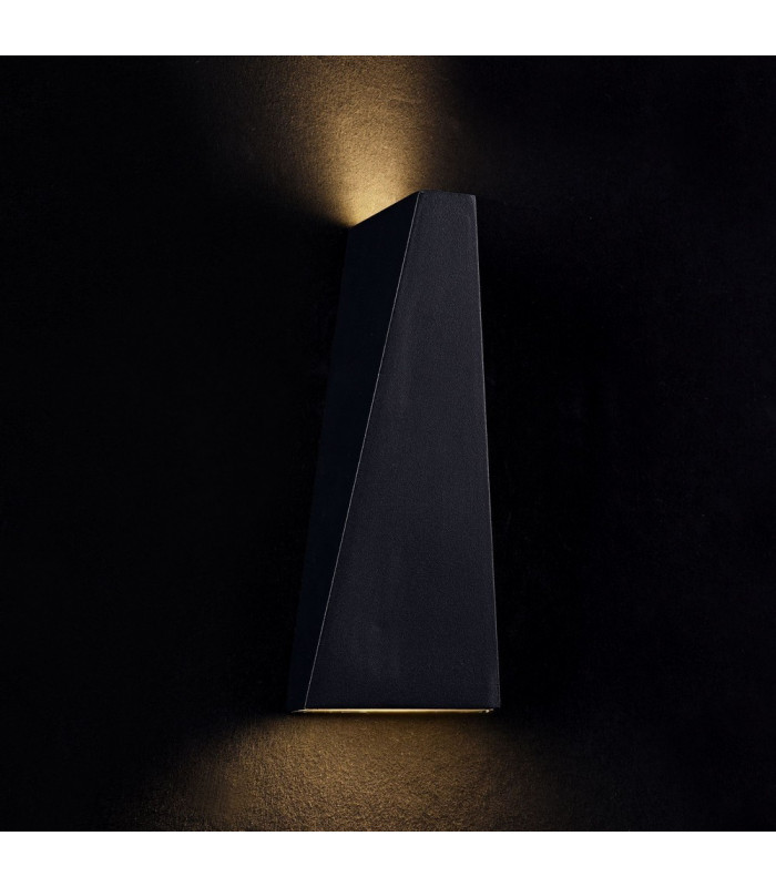 Integrated LED Wall Lamp Black, IP54