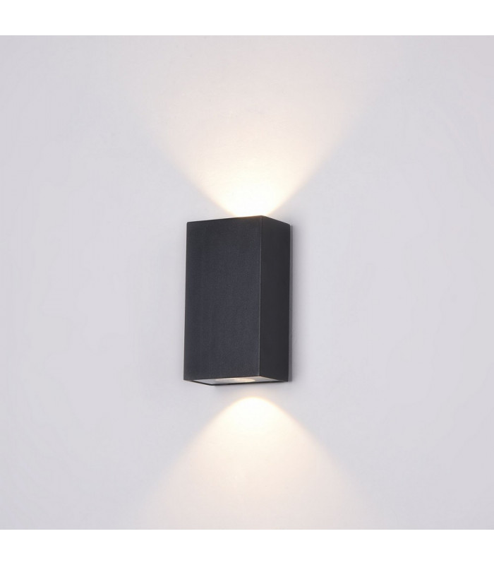 Integrated LED Wall Lamp Black, IP54