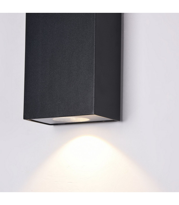 Integrated LED Wall Lamp Black, IP54
