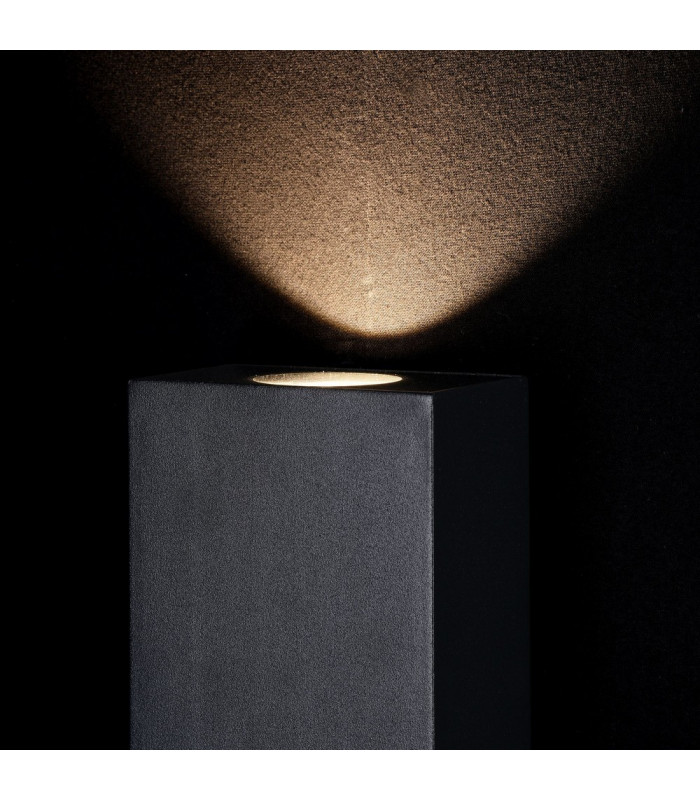 Integrated LED Wall Lamp Black, IP54