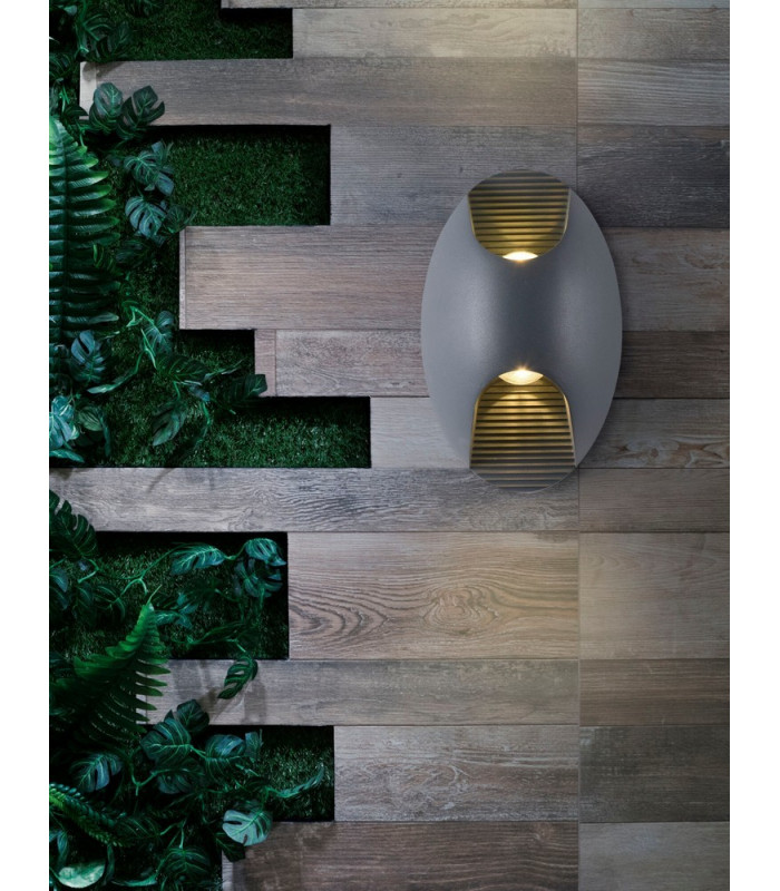 Integrated LED Wall Lamp Grey, IP65