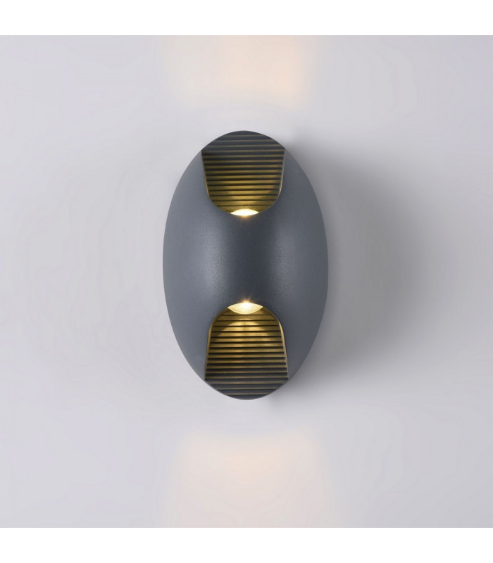 Integrated LED Wall Lamp Grey, IP65