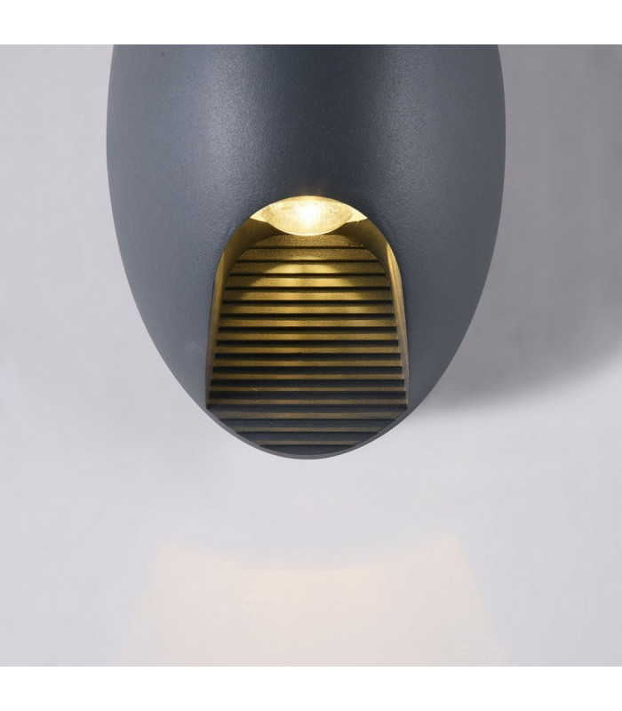 Integrated LED Wall Lamp Grey, IP65