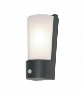 1 Light Lantern Light Dark Grey with PIR Motion Sensor IP44
