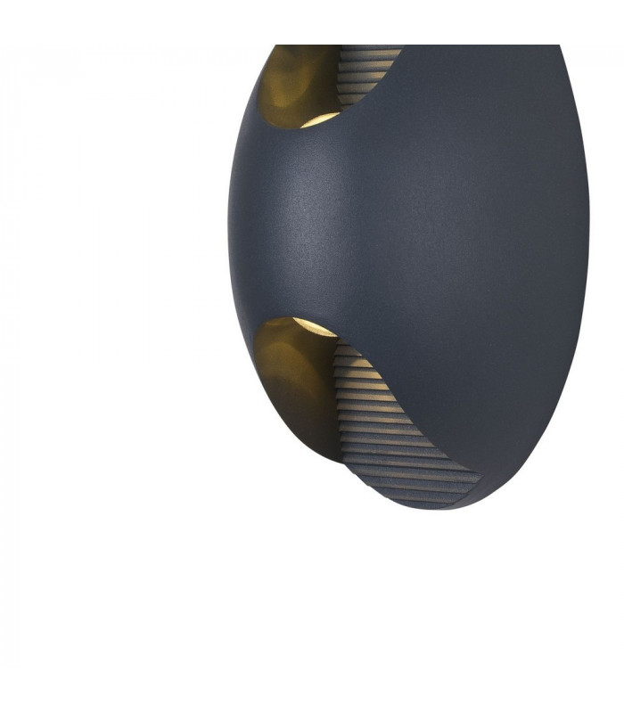 Integrated LED Wall Lamp Grey, IP65
