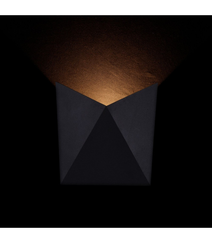 Integrated LED Wall Lamp Black, IP54