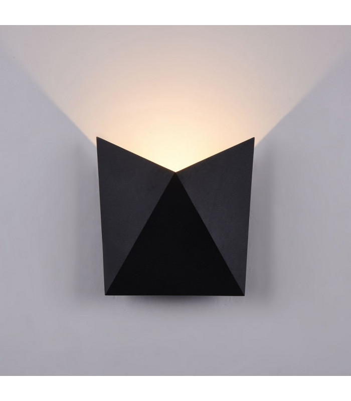 Integrated LED Wall Lamp Black, IP54