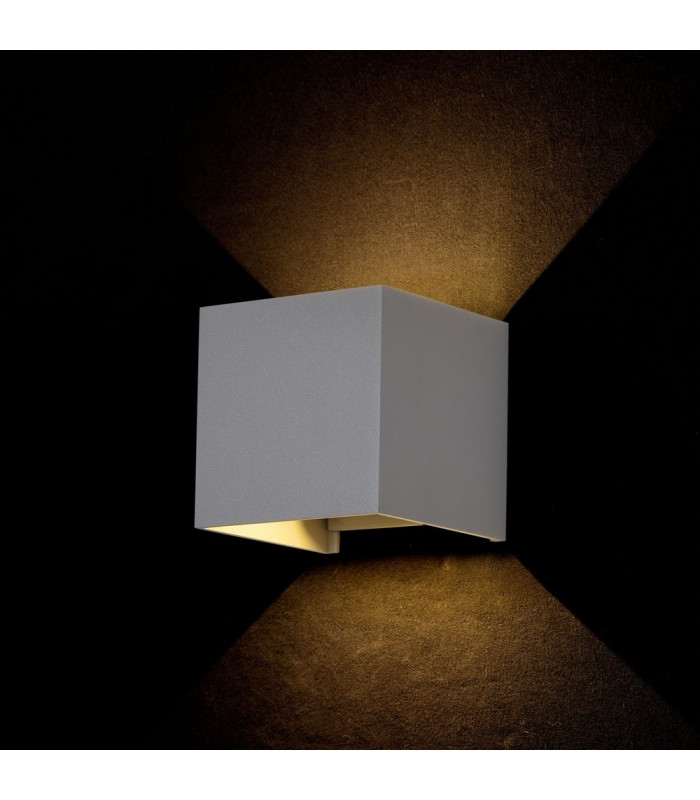 Integrated LED Wall Lamp Grey, IP54