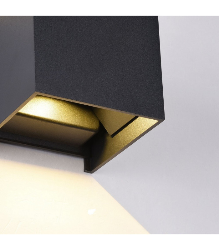 Integrated LED Wall Lamp Black, IP54