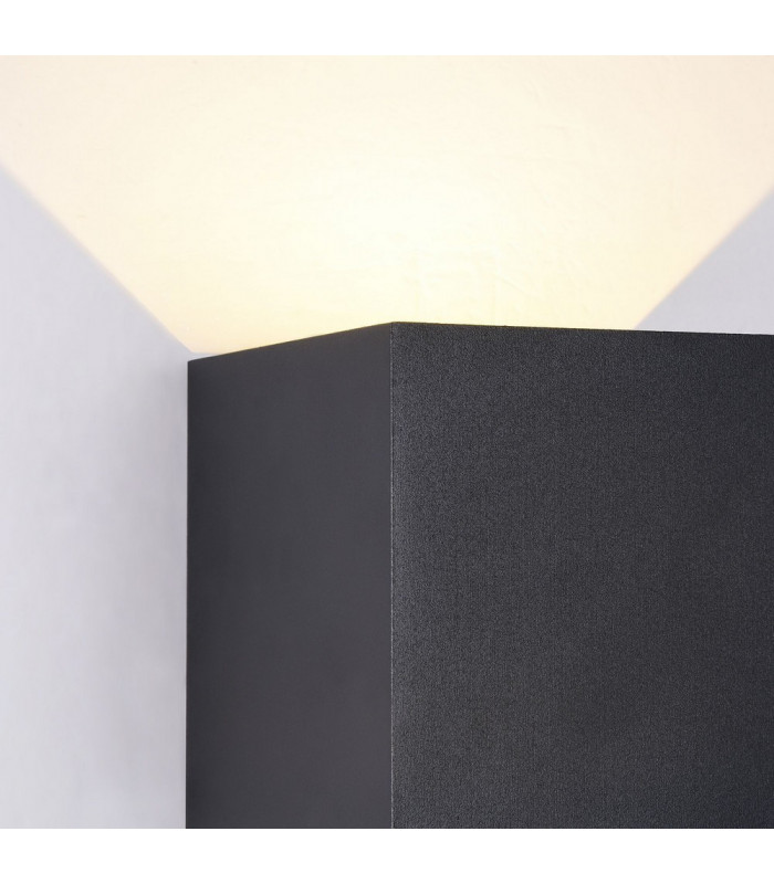Integrated LED Wall Lamp Black, IP54