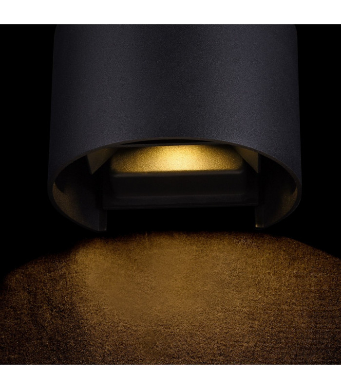 Integrated LED Wall Lamp Black, IP54