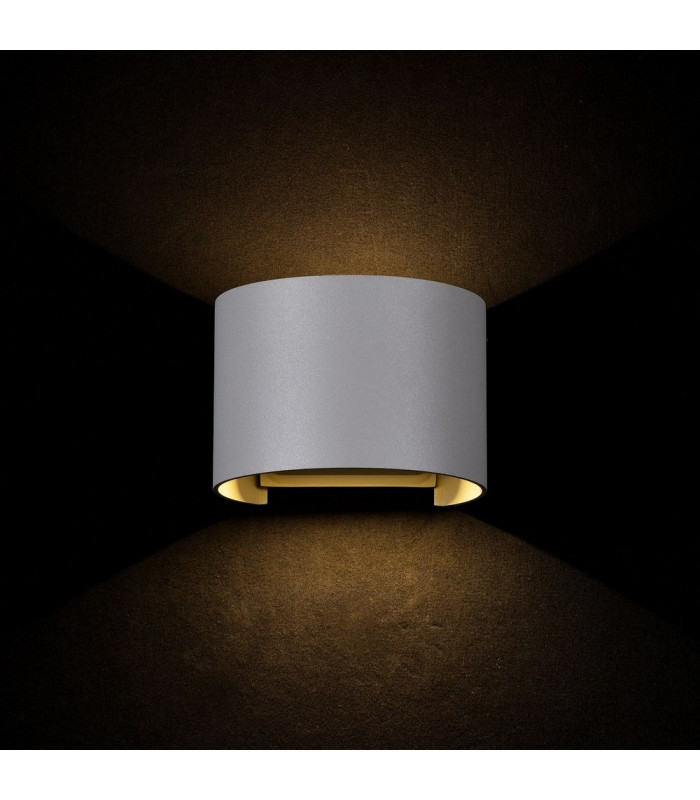 Integrated LED Wall Lamp Grey, IP54