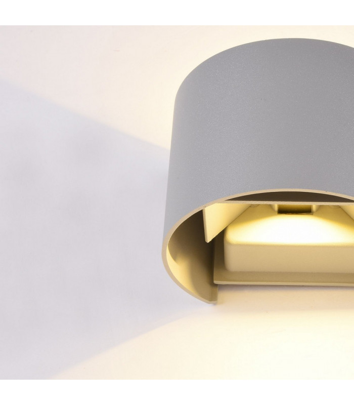 Integrated LED Wall Lamp Grey, IP54
