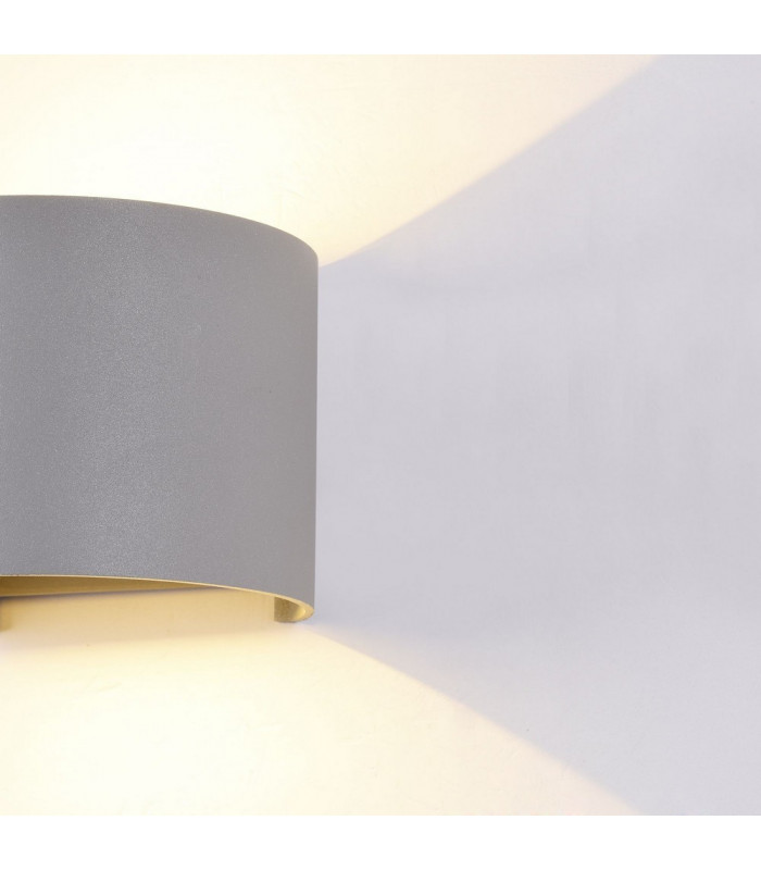 Integrated LED Wall Lamp Grey, IP54