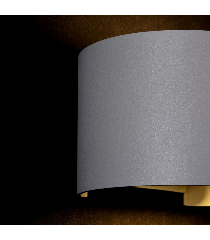 Integrated LED Wall Lamp Grey, IP54
