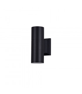 Wall Lamp Black, 2 Light IP54, GU10