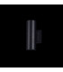 Wall Lamp Black, 2 Light IP54, GU10