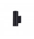 Wall Lamp Black, 2 Light IP54, GU10
